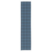 Scottish Clergy Blue und Black Tartan Kurzer Tischläufer (Vorderseite)