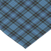 Scottish Clergy Blue und Black Tartan Kurzer Tischläufer (Ecke)