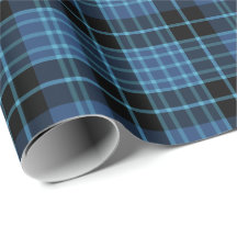 Scottish Clergy Tartan Blue und Black Kariert