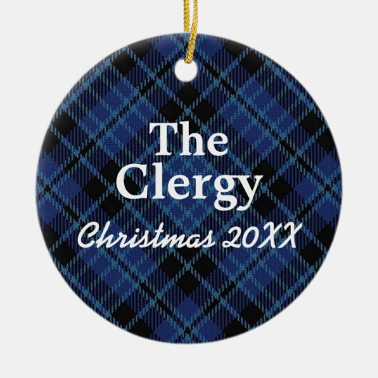 Scottish Clergy Tartan Keramikornament (Vorne)