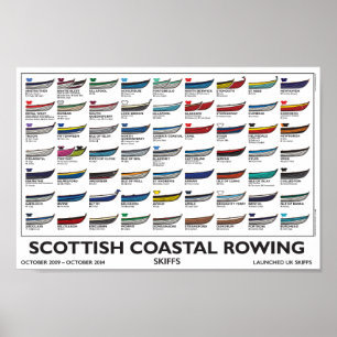 Scottish Coastal Rowing Poster (A4), 5 yr. v4