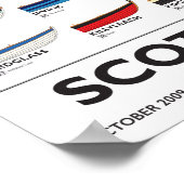 Scottish Coastal Rowing Poster - Skiffs, 5 jr. v4 (Ecke)