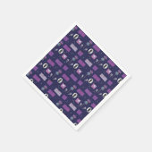 Scottish Collection Lila Thistle Napkins Serviette (Ecke)