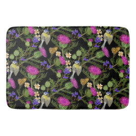 Scottish Cotattcore Thistle Pattern Bath Mat Badematte