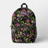 Scottish Cotattcore Thistle Pattern Bedruckter Rucksack (Vorderseite)