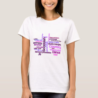 Scottish Country Dance in Rosa und Lila T-Shirt