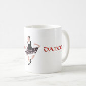 Scottish Country Dancer Kaffeetasse (VorderseiteRechts)