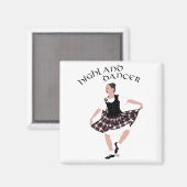 Scottish Country Dancer Magnet (Vorderseite/Rückseite)