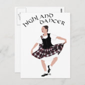 Scottish Country Dancer Postkarte (Vorne/Hinten)
