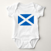 Scottish Cross Scotland Colors Baby Strampler (Vorderseite)