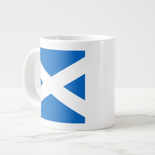 Scottish Cross Scotland Colors Jumbo-Tasse (Vorderseite Links)