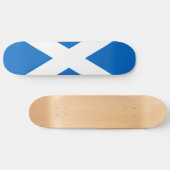 Scottish Cross Scotland Colors Skateboard (Horizontal)