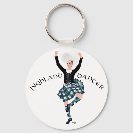 Scottish Dancer Highland Fling Schlüsselanhänger (Vorderseite)