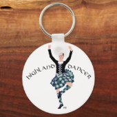 Scottish Dancer Highland Fling Schlüsselanhänger (Vorderseite)