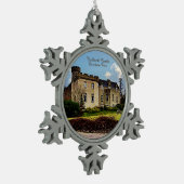 Scottish Davidson Clan Tulloch Castle Xmas Schneeflocken Zinn-Ornament (Links)