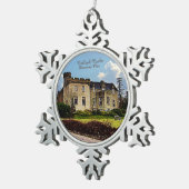 Scottish Davidson Clan Tulloch Castle Xmas Schneeflocken Zinn-Ornament (Rechts)