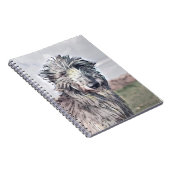 Scottish Deerhound Art Lined Spiral Notebook Notizblock (Rechte Seite)