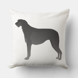 Scottish Deerhound Basic Dog Breed Silhouette Kissen