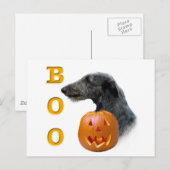 Scottish Deerhound Boo Postkarte (Vorne/Hinten)