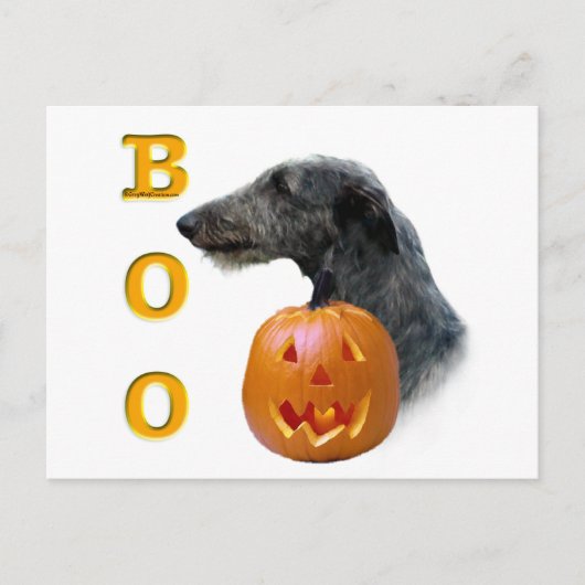 Scottish Deerhound Boo Postkarte (Vorderseite)