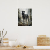 Scottish Deerhound Dog Art Print Poster (Küche)