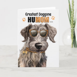 Scottish Deerhound Dog Bester HuMOM Muttertag Feiertagskarte