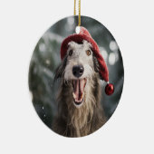 Scottish Deerhound Dog Christmas Ornament (Rechts)