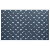 Scottish Deerhound Dog Silhouetten Gemustert Stoff (Fat Quarter (45,7 x 55,9 cm))