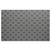 Scottish Deerhound Dog Silhouetten Gemustert Stoff (Fat Quarter (45,7 x 55,9 cm))