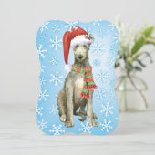 Scottish Deerhound Feiertagskarte (Stehend Vorderseite)