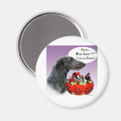 Scottish Deerhound Halloween Candy Magnet (Vorderseite/Rückseite)