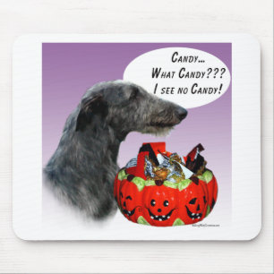 Scottish Deerhound Halloween Candy Mousepad