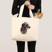 Scottish Deerhound Jumbo Stoffbeutel (Vorderseite (Produkt))