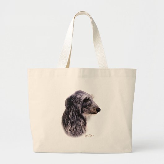 Scottish Deerhound Jumbo Stoffbeutel (Vorne)