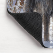 Scottish Deerhound Let It Snow Christmas Mousepad (Ecke)