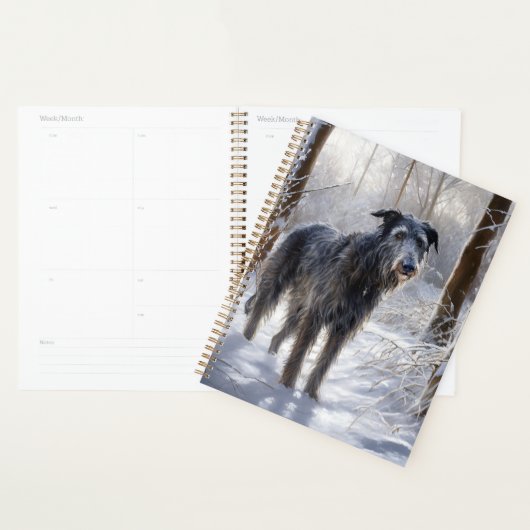 Scottish Deerhound Let It Snow Christmas Planer (Anzeige)