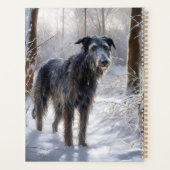 Scottish Deerhound Let It Snow Christmas Planer (Rückseite)