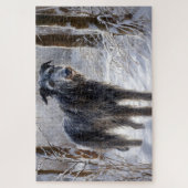 Scottish Deerhound Let It Snow Christmas Puzzle (Vertikal)
