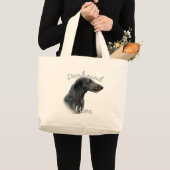 Scottish Deerhound Mama 2 Jumbo Stoffbeutel (Vorderseite (Produkt))