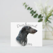 Scottish Deerhound Mama 2 Postkarte (Stehend Vorderseite)