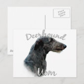 Scottish Deerhound Mama 2 Postkarte (Vorne/Hinten)
