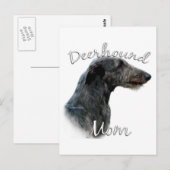 Scottish Deerhound Mama 2 Postkarte (Vorne/Hinten)