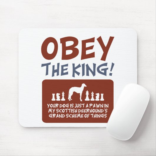 Scottish Deerhound Mousepad (Mit Mouse)
