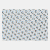 Scottish Deerhound Painting Gray Original Dog Art Geschenkpapier Set (Vorderseite 3)