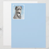 Scottish Deerhound Painting - Niedlich Original Do (Vorne/Hinten)