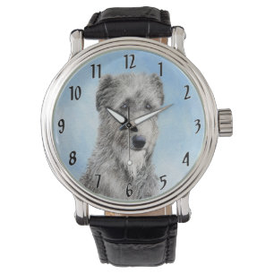 Scottish Deerhound Painting - Niedlich Original Do Armbanduhr