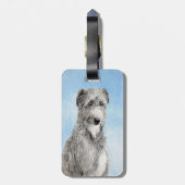 Scottish Deerhound Painting - Niedlich Original Do Gepäckanhänger (Rückseite vertikal)