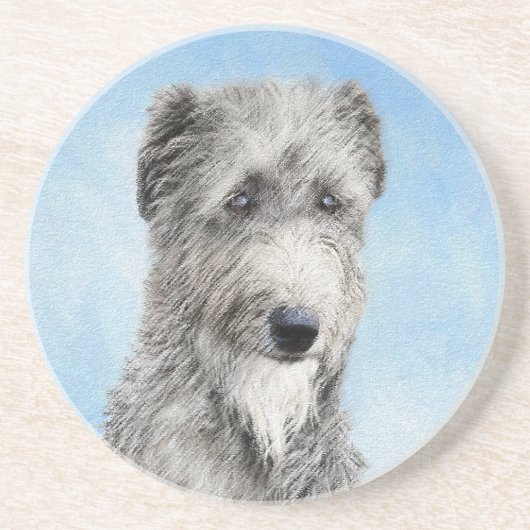 Scottish Deerhound Painting - Niedlich Original Do Getränkeuntersetzer (Vorne)