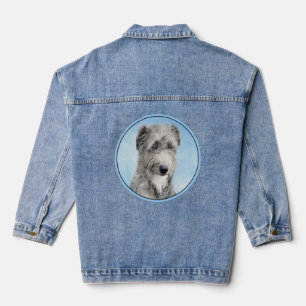 Scottish Deerhound Painting - Niedlich Original Do Jeansjacke