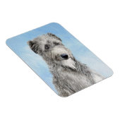 Scottish Deerhound Painting - Niedlich Original Do Magnet (Rechte Seite)